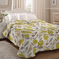 Delilah bedspread - Chartreuse