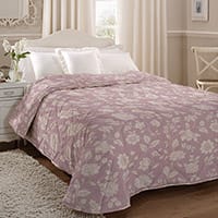Rievaulx bedspread - Lilac ash
