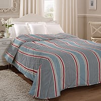 Sail stripe bedspread - Marine