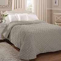 Dotty bedspread - Taupe