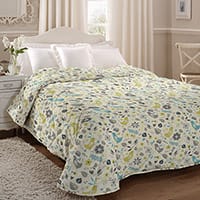 Dalarna bedspread - Teal