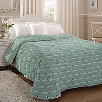 Hound dog bedspread - Duckegg