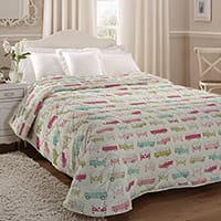 Vw campervan bedspread - Pink