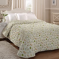 Woodland fox bedspread - Multi