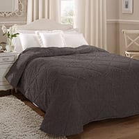 Milazzo bedspread - Charcoal