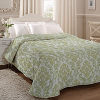 Kanheri bedspread - Lime