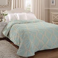 Corby bedspread - Mineral blue