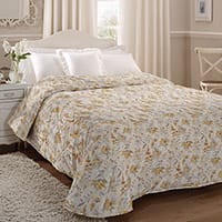 Alport bedspread - Ochre