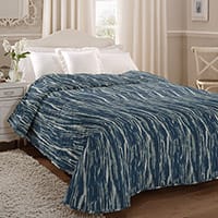 Gobi bedspread - Ink blue