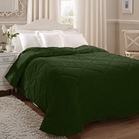 Calvari bedspread - Forest green