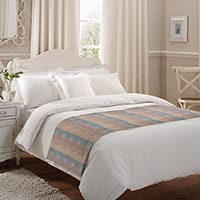 Jannike bedrunner - Aqua/pearl