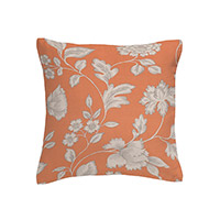 Rievaulx cushion - Coral blush