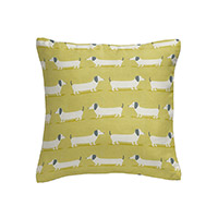 Hound dog cushion - Ochre