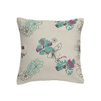 Rozan cushion - Teal blossom
