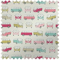 Vw campervan fabric - Pink