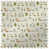 Woodland fox fabric - Multi