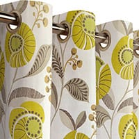 Delilah curtain - Chartreuse