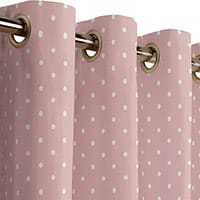 Dotty curtain - Rose