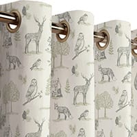 New forest curtain - Natural