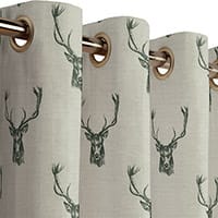 Stags curtain - Charcoal