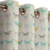 Foxy curtain - Teal