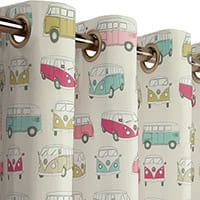 Vw campervan curtain - Pink