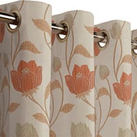 Clarendon curtain - Terracotta