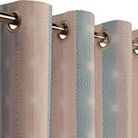 Jannike curtain - Aqua/pearl