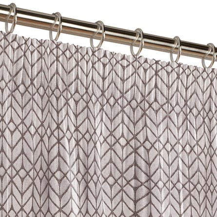 Pencil heading curtain