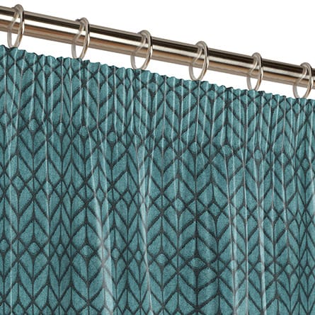 Pencil heading curtain