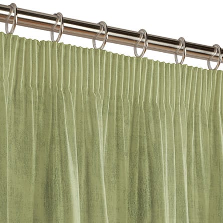 Pencil heading curtain