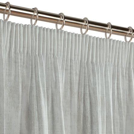 Pencil heading curtain