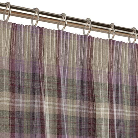 Pencil heading curtain