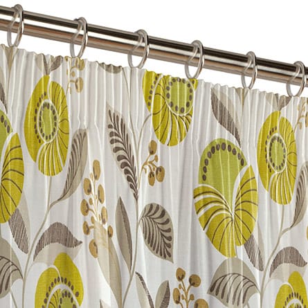 Pencil heading curtain