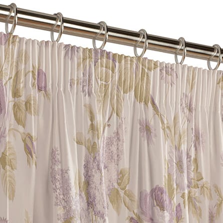 Pencil heading curtain