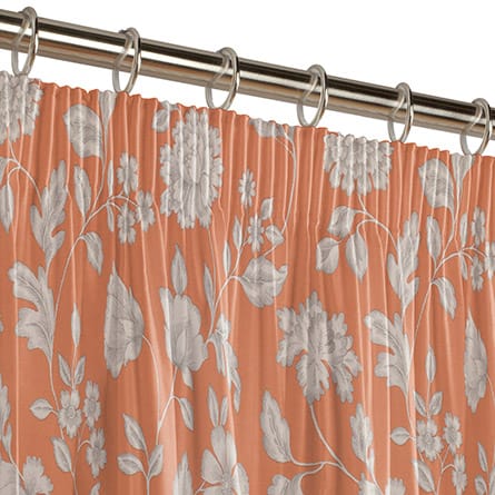 Pencil heading curtain