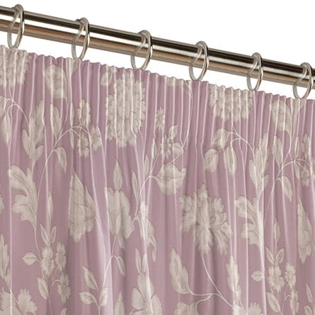 Pencil heading curtain