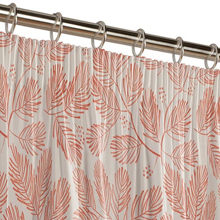 Pencil heading curtain