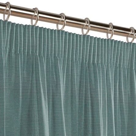 Pencil heading curtain