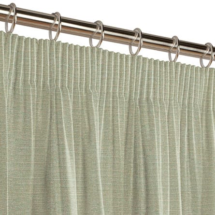Pencil heading curtain