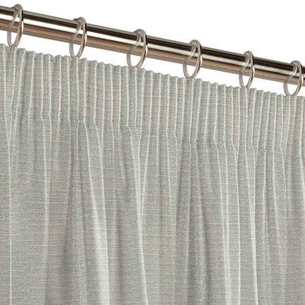 Pencil heading curtain