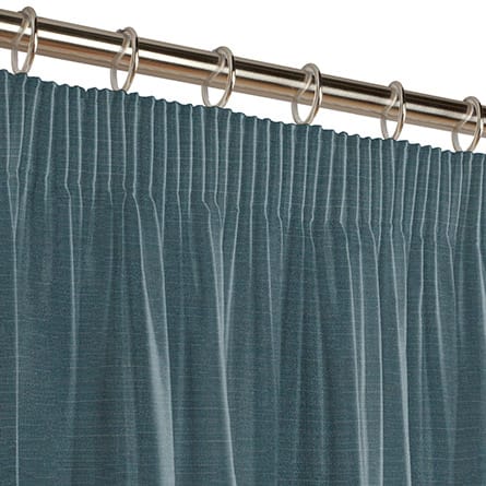 Pencil heading curtain
