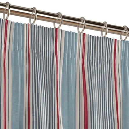 Pencil heading curtain