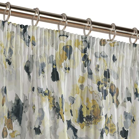 Pencil heading curtain