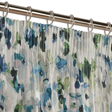 Pencil heading curtain