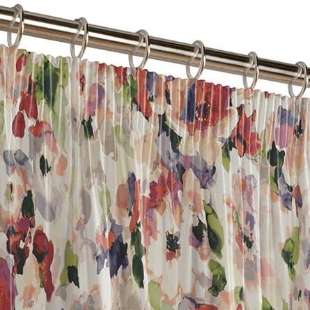 Pencil heading curtain