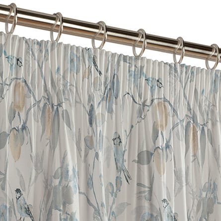 Pencil heading curtain