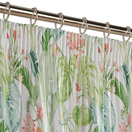 Pencil heading curtain