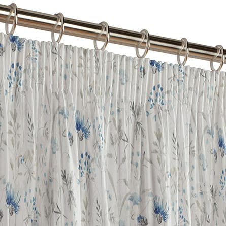 Pencil heading curtain