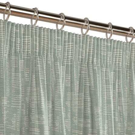 Pencil heading curtain
